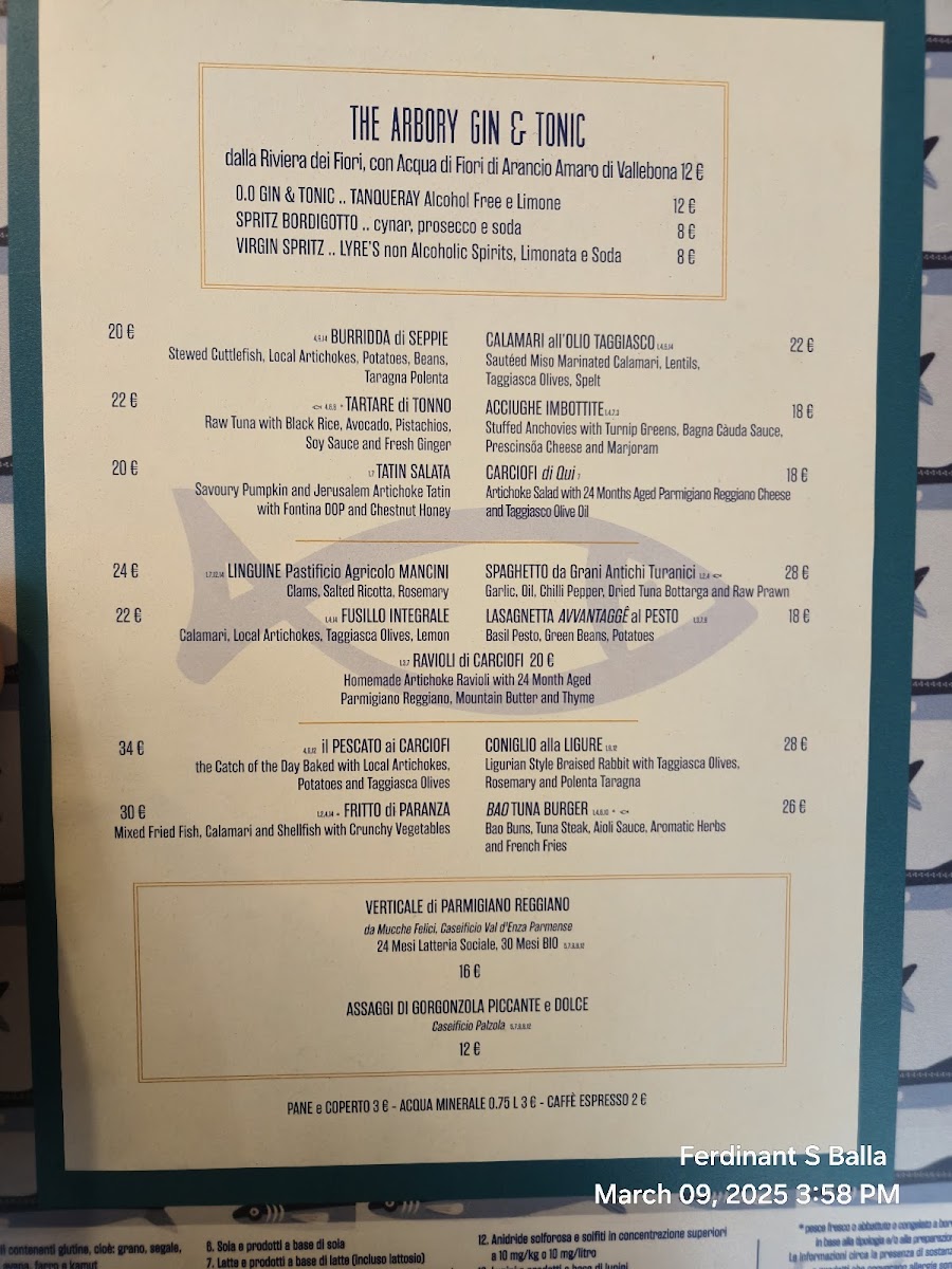 Menu Ristorante La Reserve-5